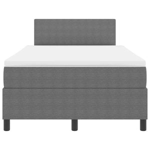 LED Boxspringbett 120x190 cm Hellgrau Cord