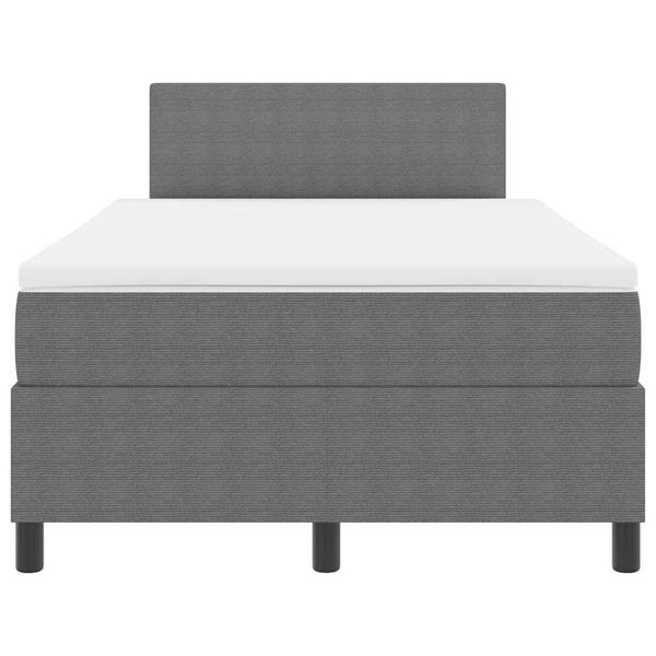LED Boxspringbett 120x190 cm Hellgrau Cord