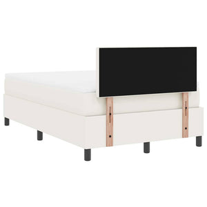 LED Boxspringbett 120x200 Creme Weiß Cordstoff