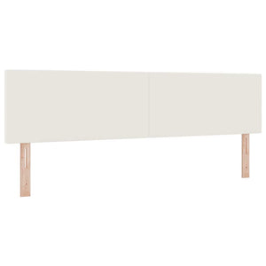 LED Boxspringbett 180x200 Creme Weiß Cord