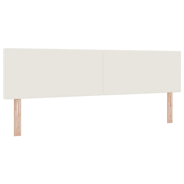 LED Boxspringbett 180x200 Creme Weiß Cord
