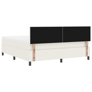 LED Boxspringbett 180x200 Creme Weiß Cord