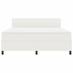 LED Boxspringbett 180x200 Creme Weiß Cord