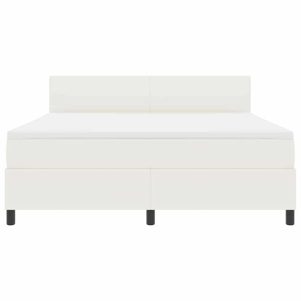 LED Boxspringbett 180x200 Creme Weiß Cord