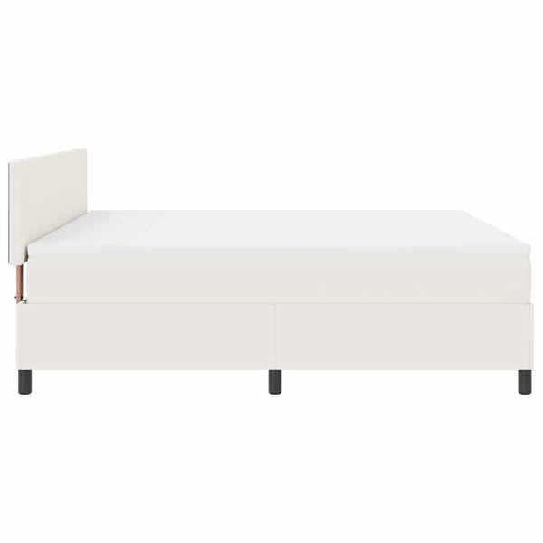 LED Boxspringbett 180x200 Creme Weiß Cord
