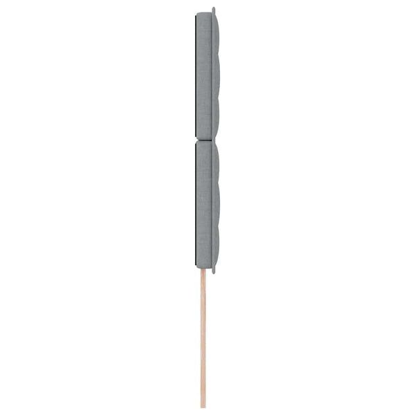 Hellgraues Stoff-Kopfteil 80 cm