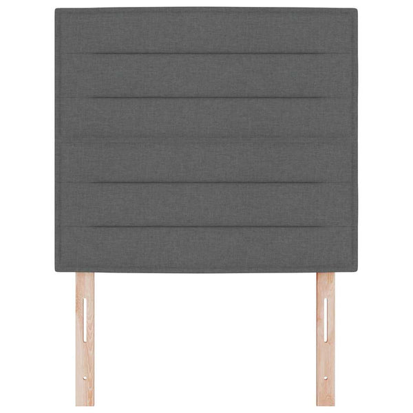 Dunkelgraues Stoff-Kopfteil 80 cm