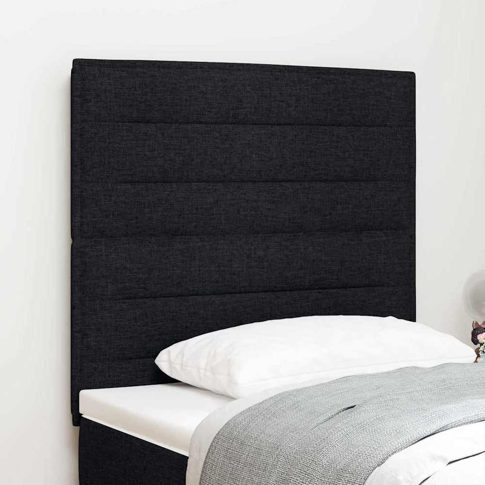Schwarzes Kopfteil Stoff 80 cm