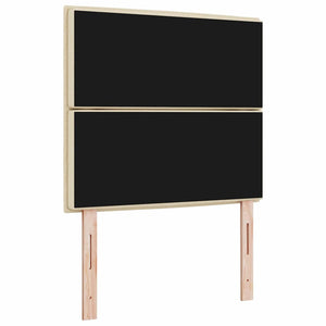 Creme Kopfteil 80 cm Stoffbezug