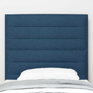 Blaues Stoff-Kopfteil 80 cm