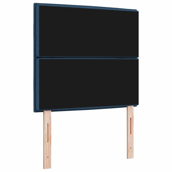 Blaues Stoff-Kopfteil 80 cm