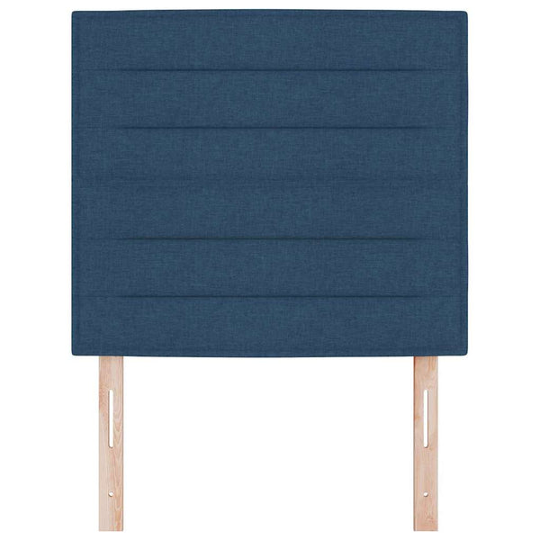 Blaues Stoff-Kopfteil 80 cm