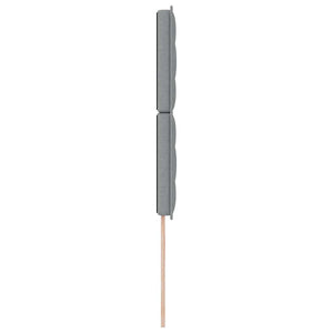 Hellgraues Stoff-Kopfteil 90 cm