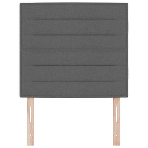 Kopfteil Dunkelgrau 90cm Stoffbezug