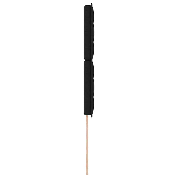 Schwarzes Kopfteil 90 cm Stoffbezug