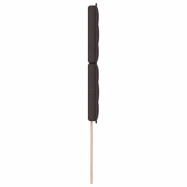 Dunkelbraunes Stoff-Kopfteil 90 cm