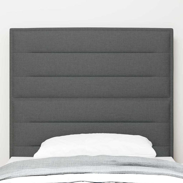 Dunkelgraues Stoff-Kopfteil – 100 cm