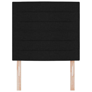 Schwarzes Kopfteil Stoff 100 cm
