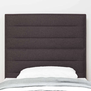 Dunkelbraunes Stoff-Kopfteil 100 cm