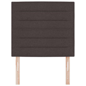 Dunkelbraunes Stoff-Kopfteil 100 cm