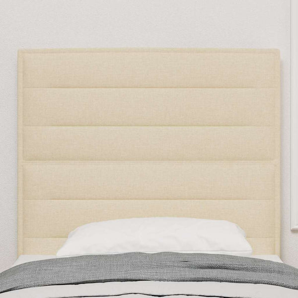Creme Kopfteil 100 cm Stoffbezug
