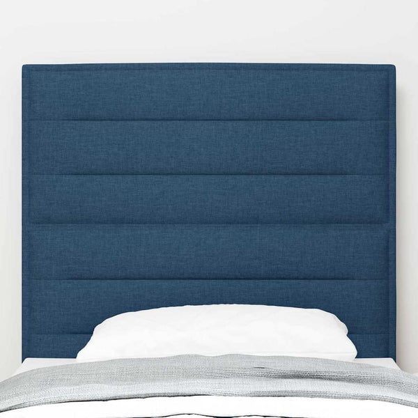 Blaues Stoff-Kopfteil 100 cm