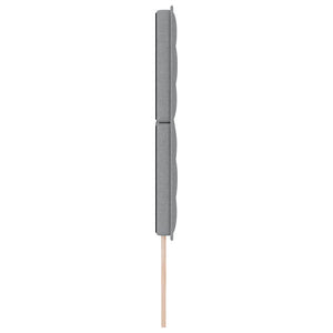 Hellgraues Stoff-Kopfteil 144 cm
