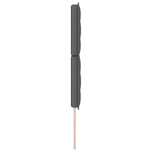 Dunkelgraues Stoff-Kopfteil 144 cm