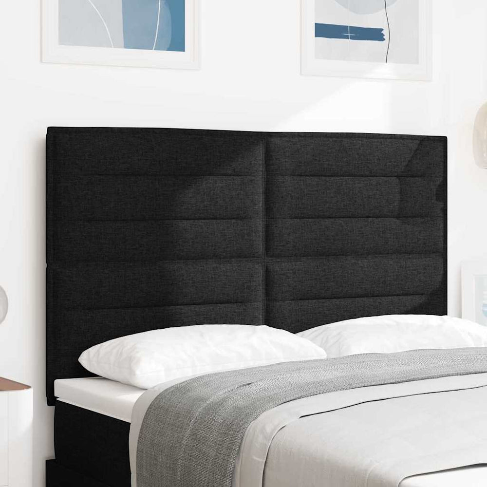 Schwarzes Stoff-Kopfteil 144 cm