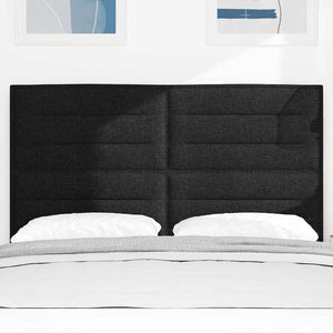 Schwarzes Stoff-Kopfteil 144 cm
