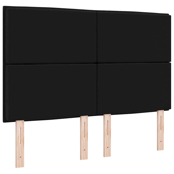 Schwarzes Stoff-Kopfteil 144 cm