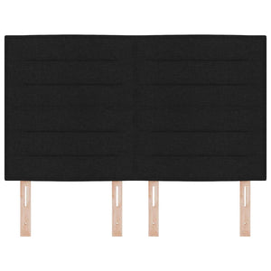 Schwarzes Stoff-Kopfteil 144 cm