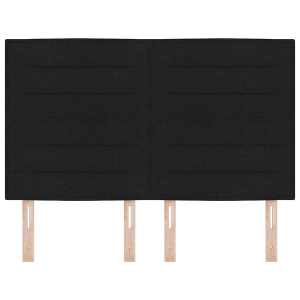 Schwarzes Stoff-Kopfteil 144 cm