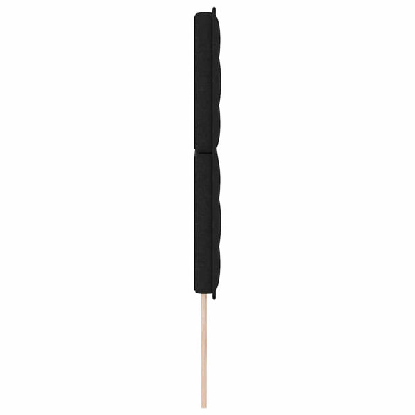Schwarzes Stoff-Kopfteil 144 cm