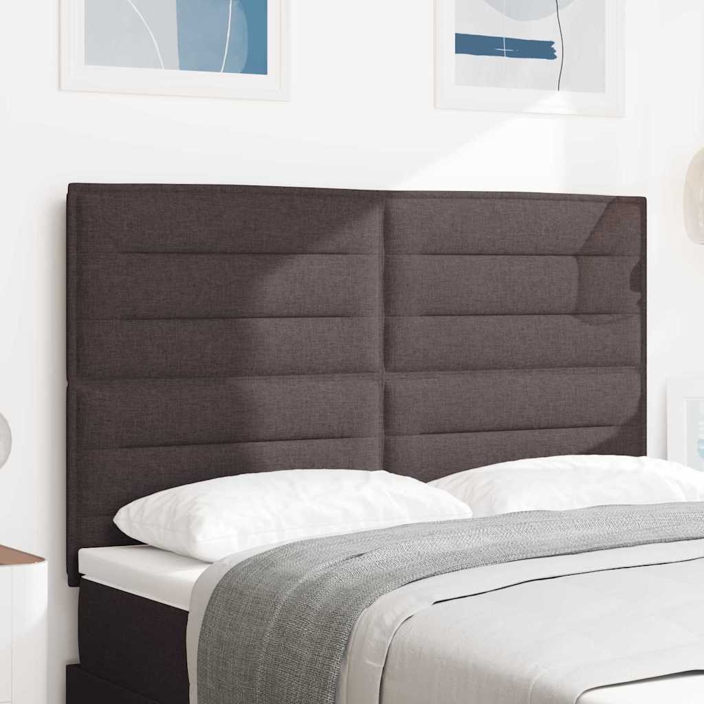 Dunkelbraunes Stoff-Kopfteil 144 cm