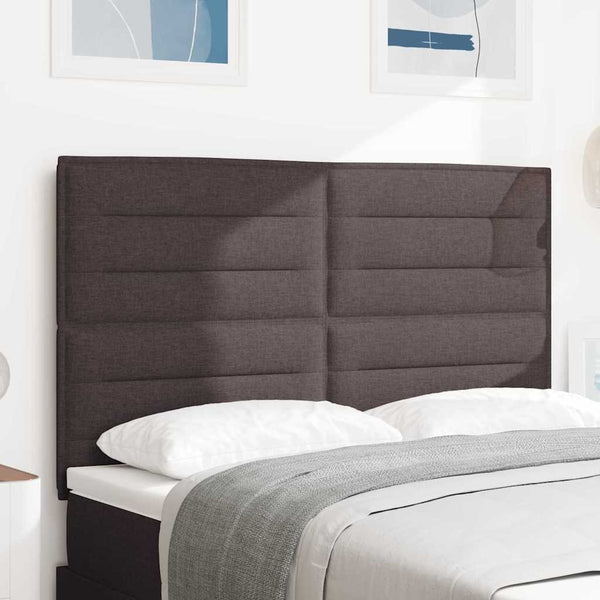 Dunkelbraunes Stoff-Kopfteil 144 cm