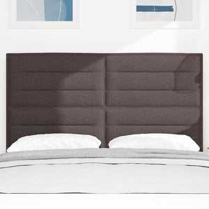 Dunkelbraunes Stoff-Kopfteil 144 cm