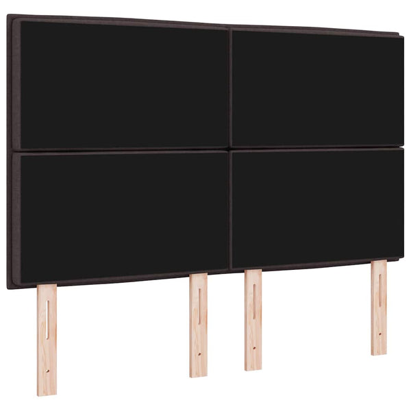Dunkelbraunes Stoff-Kopfteil 144 cm