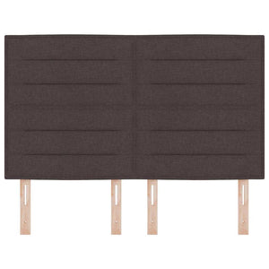 Dunkelbraunes Stoff-Kopfteil 144 cm