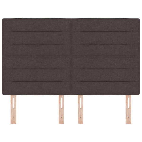 Dunkelbraunes Stoff-Kopfteil 144 cm