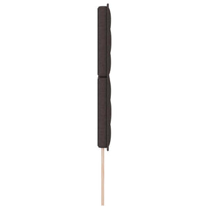 Dunkelbraunes Stoff-Kopfteil 144 cm