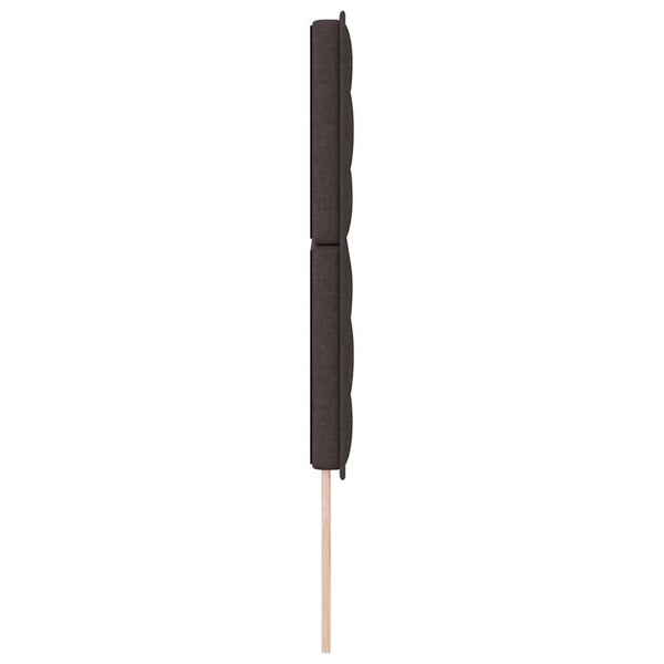 Dunkelbraunes Stoff-Kopfteil 144 cm