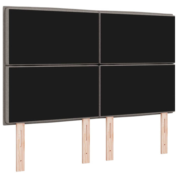 Kopfteil Taupe Stoff 144 cm