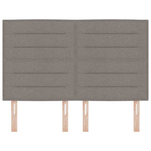 Kopfteil Taupe Stoff 144 cm