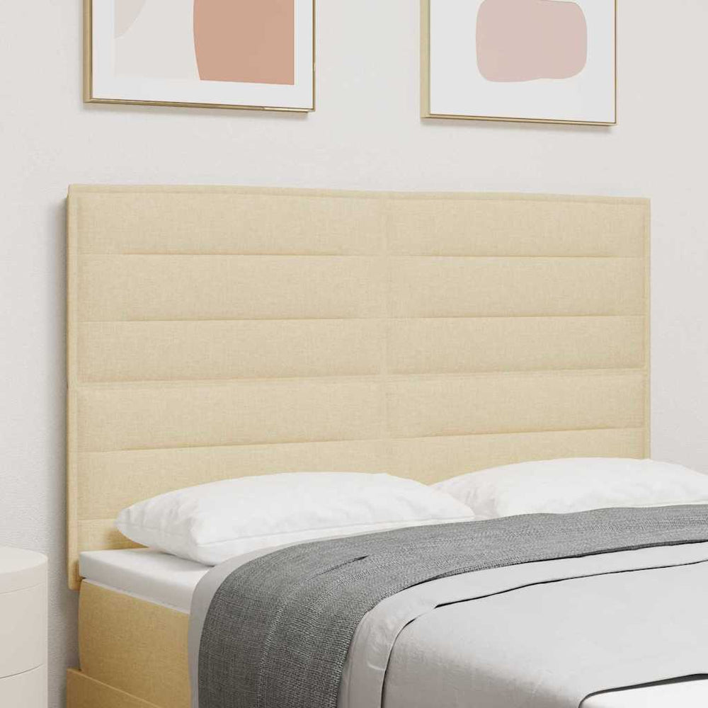 Creme Kopfteil 144 cm Stoffbezug