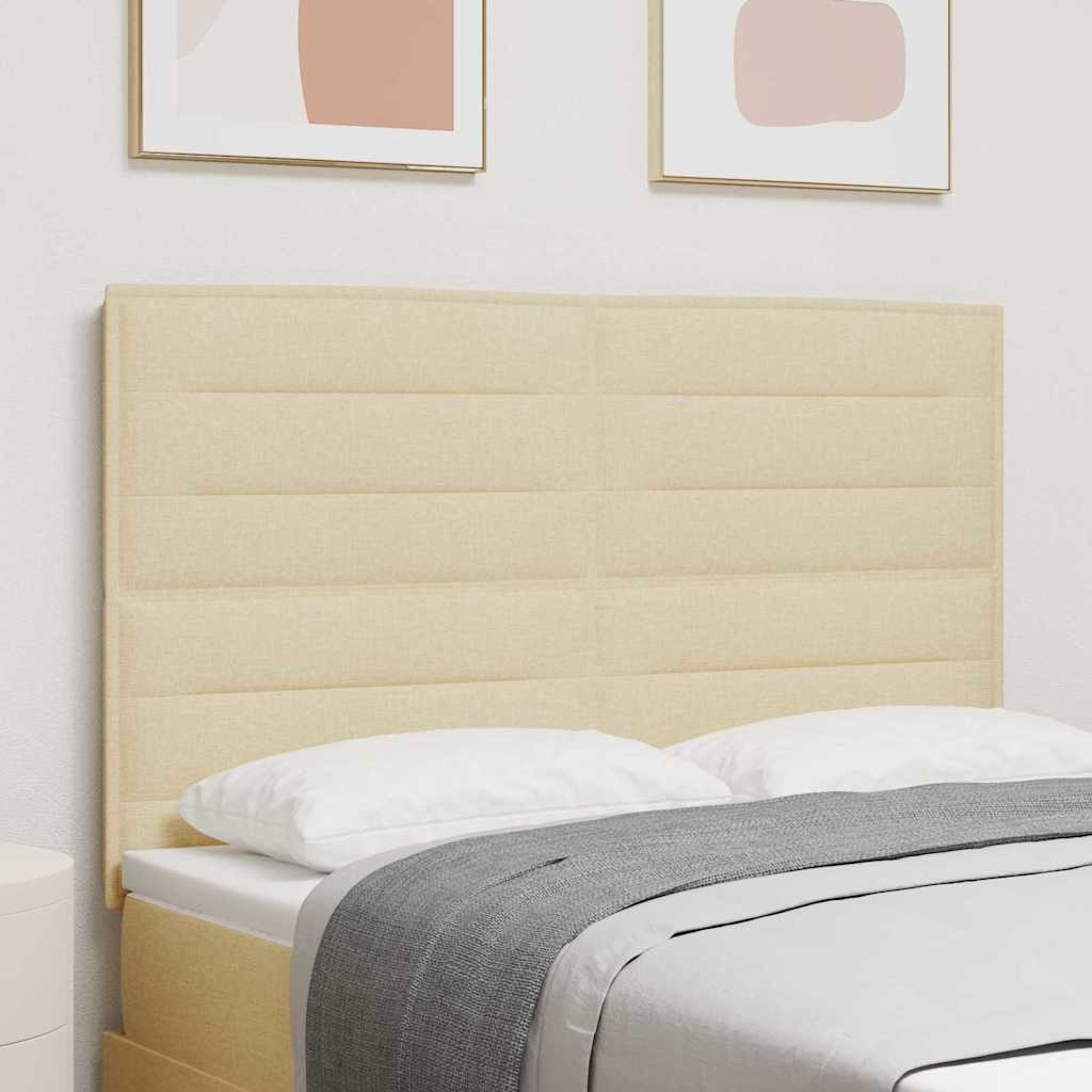 Creme Kopfteil 144 cm Stoffbezug