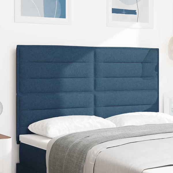 Blaues Stoff-Kopfteil 144 cm