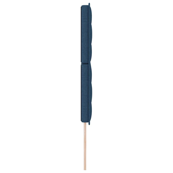 Blaues Stoff-Kopfteil 144 cm