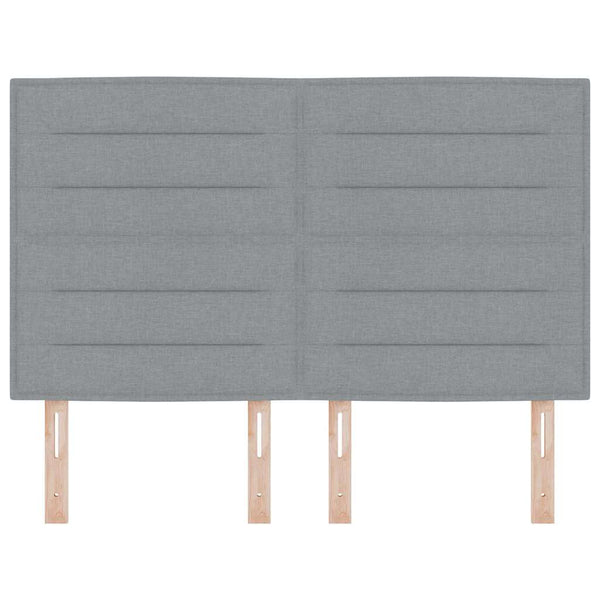 Hellgraues Stoff-Kopfteil 160 cm