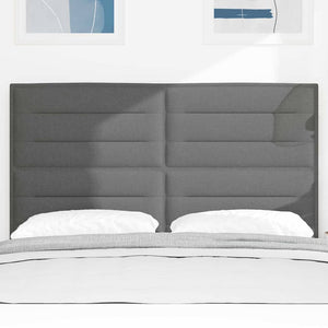 Dunkelgraues Stoff-Kopfteil 160 cm